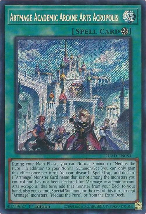 Artmage Academic Arcane Arts Acropolis - DUAD-EN054 - Secret Rare - 1st Edition